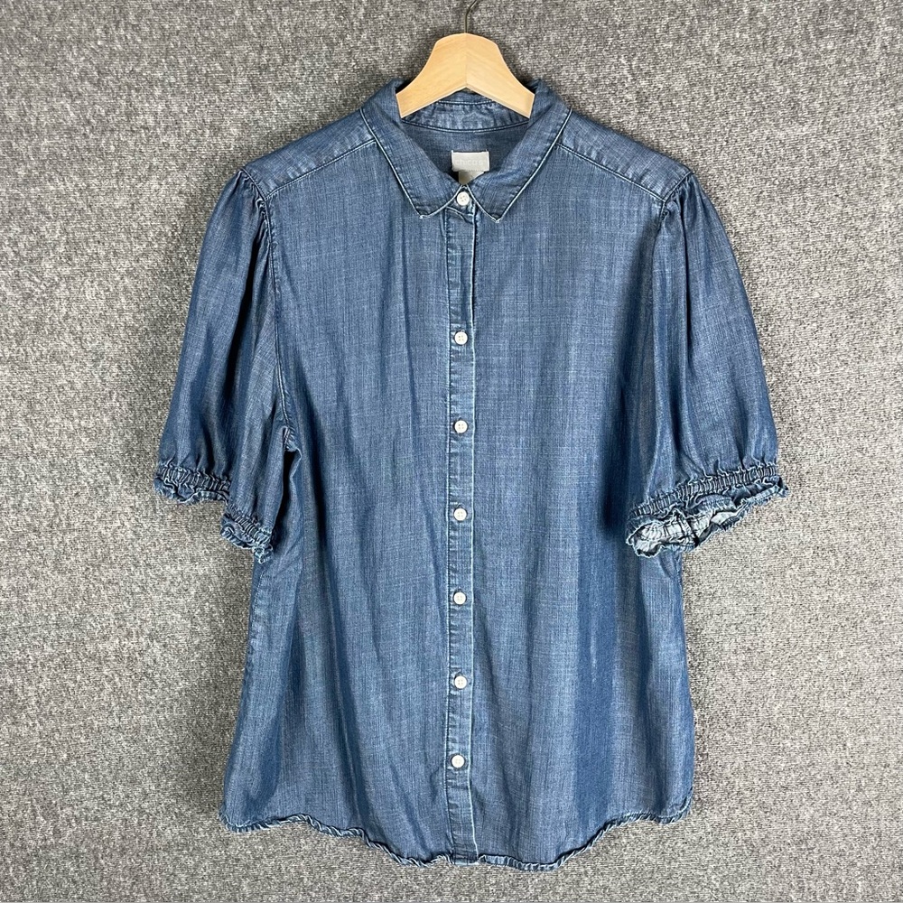 Chico's Blue Denim Blouse